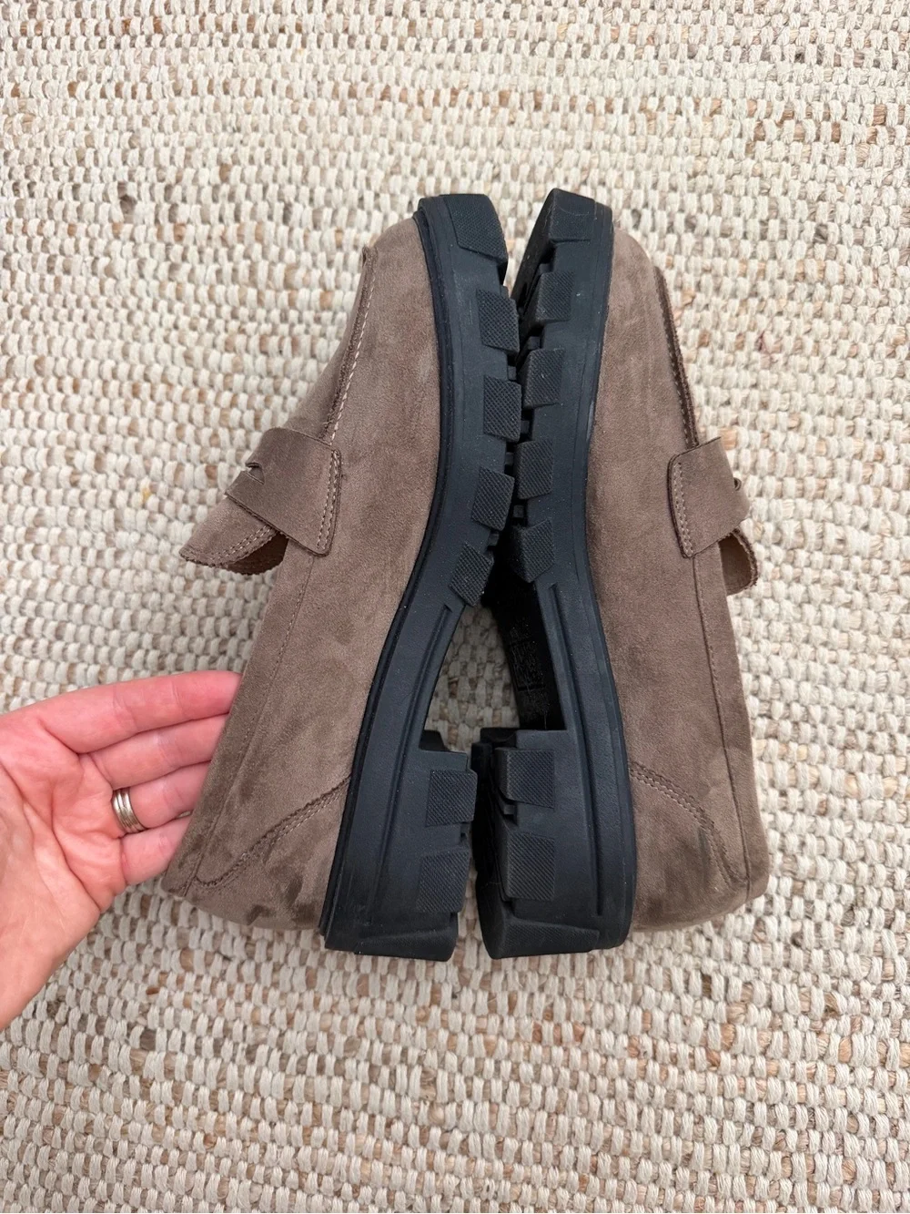 Women’s Crown Vintage Brown Suede Penny Loafers- LIKE NEW - Picture 3 of 6
